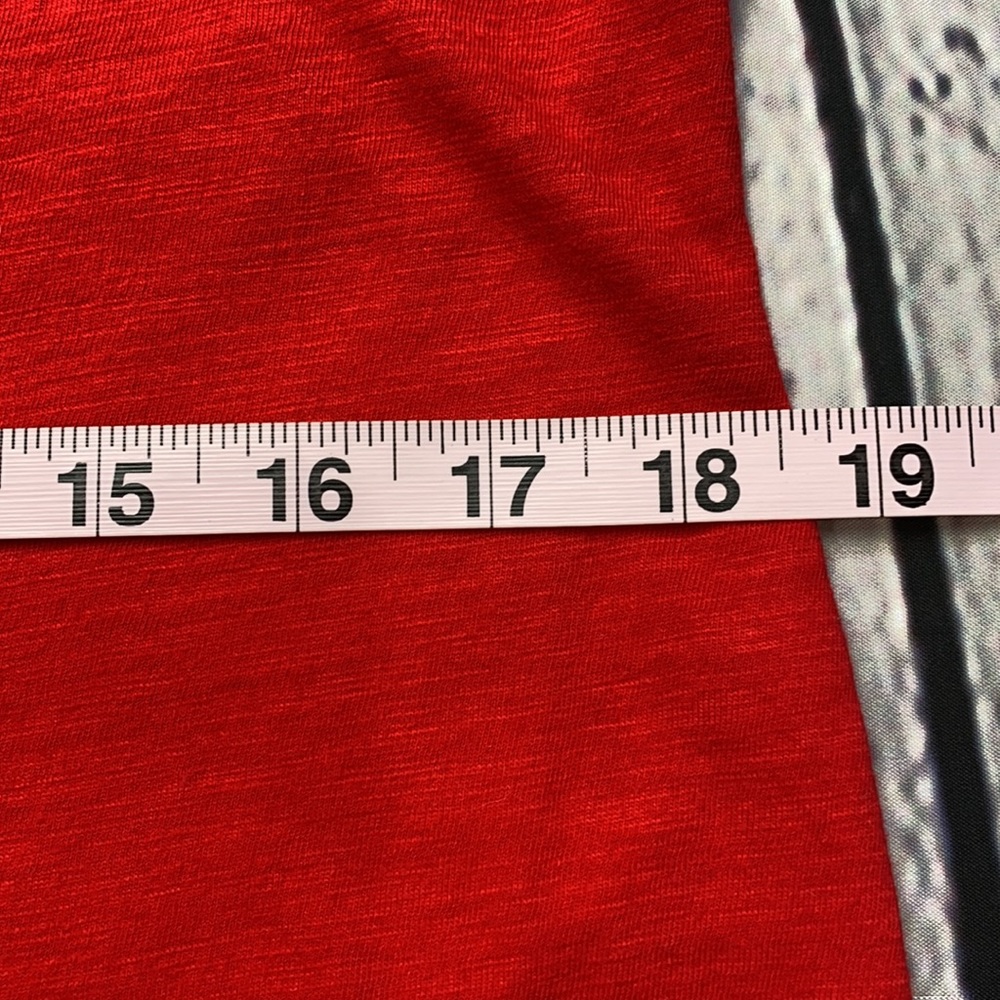 BANANA REPUBLIC Red Dress Size: Large/Petite - Picture 10 of 17
